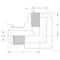 World Wide Fittings JIC to Female Pipe 90 Degree Elbow Stainless Steel 2502X04X04SS - alternate 1